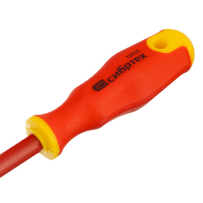 Отвертка диэлектрическая SL6.5 х 150 мм, CrV, до 1000 В, двухкомпонентная рукоятка Сибртех по ценам производителя в Москве с доставкой по всей России