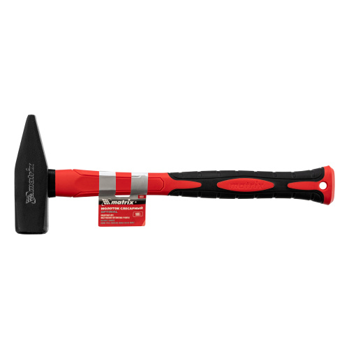Молоток слесарный optimal, 1000 г, фибергласовая обрезиненная рукоятка, квадратный боек Matrix по ценам производителя в Москве с доставкой по всей России