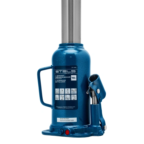 Домкрат гидравлический бутылочный, 16 т, h подъема 227-457 мм Stels по ценам производителя в Москве с доставкой по всей России