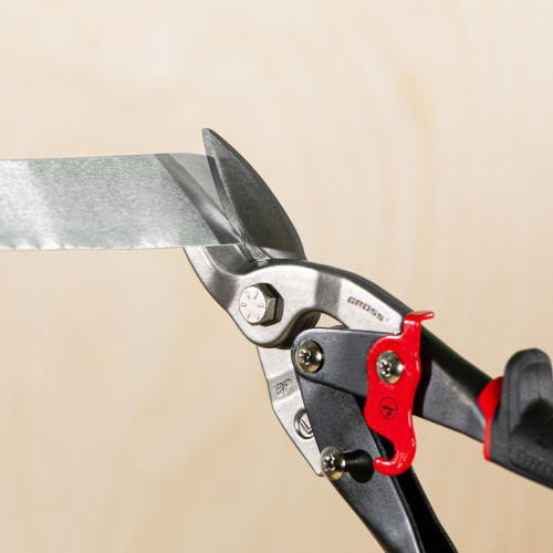 Ножницы по металлу "Piranha", 250 мм, прямой и левый рез, сталь СrMo, двухкомпонентные рукоятки Gross по ценам производителя в Москве с доставкой по всей России