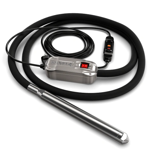 Высокочастотный глубинный вибратор со встроенным преобразователем 7 м Vektor EL 40 по ценам производителя в Москве с доставкой по всей России