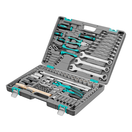 Набор инструментов, 1/4", 1/2", Cr-V, S2, усиленный кейс, 119 предметов Stels по ценам производителя в Москве с доставкой по всей России