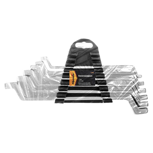 Набор ключей накидных, 6-17 мм, 6 шт, хромированные Sparta по ценам производителя в Москве с доставкой по всей России