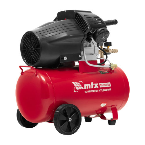 Компрессор воздушный КК-2200/50, 2,2 кВт, 350 л/мин, 50 л, прямой привод, масляный MTX по ценам производителя в Москве с доставкой по всей России