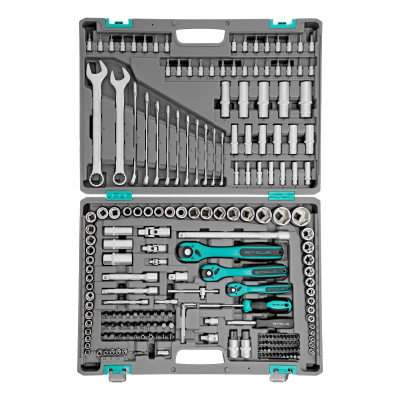 Набор инструментов, 1/4", 3/8", 1/2", Cr-V, S2, усиленный кейс, 216 предметов Stels по ценам производителя в Москве с доставкой по всей России