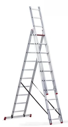 Лестница 3-х секционная алюминиевая 3*10 по ценам производителя в Москве с доставкой по всей России
