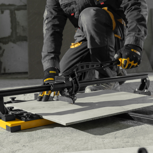 Плиткорез рельсовый 600х16мм, каретка на подш., стальная станина, усил. рукоятка-пенал Denzel по ценам производителя в Москве с доставкой по всей России