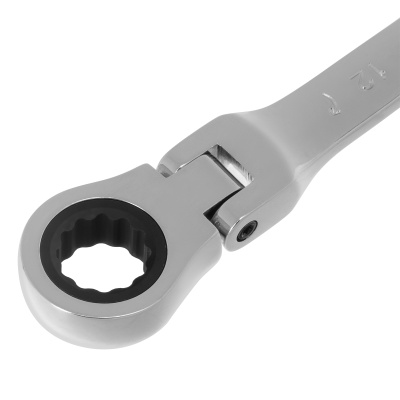 Ключ комбинированный трещоточный, 12 мм, CrV, шарнирный, зеркальный хром Matrix Professional по ценам производителя в Москве с доставкой по всей России