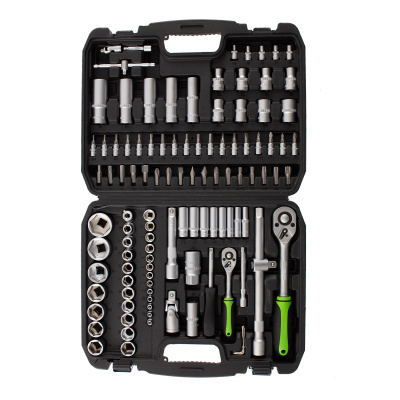 Набор инструмента, 1/2", 1/4", пластиковый кейс, 108 предметов Сибртех по ценам производителя в Москве с доставкой по всей России