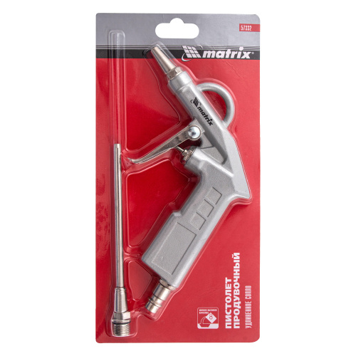 Пистолет продувочный с удлиненным соплом, пневматический, 135 мм Matrix по ценам производителя в Москве с доставкой по всей России