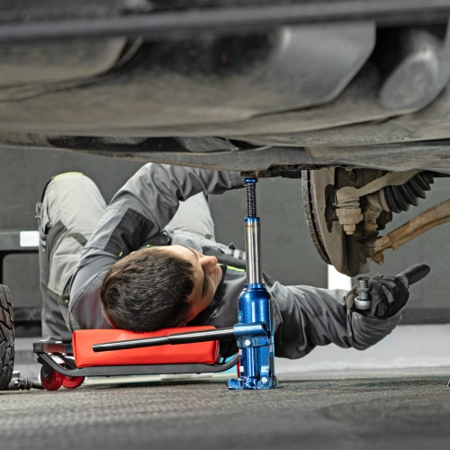 Домкрат гидравлический бутылочный, 4 т, h подъема 188-363 мм, в пластиковом кейсе Stels по ценам производителя в Москве с доставкой по всей России