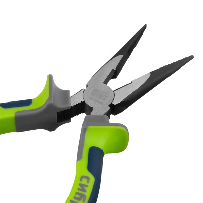 Длинногубцы прямые 160 мм, фосфатирование, трехкомпонентные рукоятки Сибртех по ценам производителя в Москве с доставкой по всей России