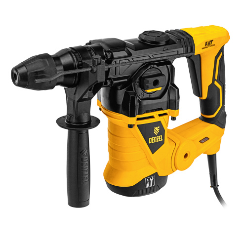 Перфоратор электрический RHV-1250-30, SDS-plus, 1250 Вт, 5 Дж, 3 плюс 1 режим Denzel по ценам производителя в Москве с доставкой по всей России