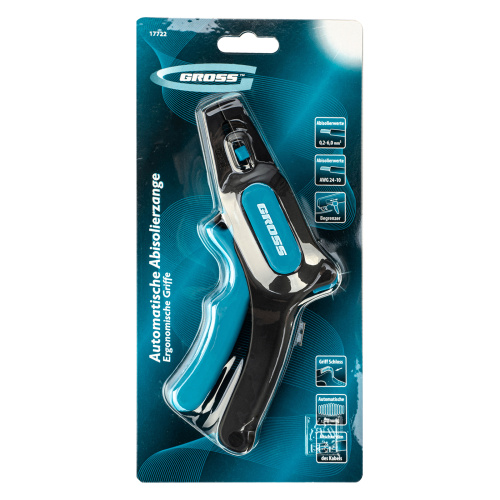 Щипцы для зачистки электропроводов 0.2-6 мм2 (10-24 AWG) лезвие: нержавеющая сталь Gross по ценам производителя в Москве с доставкой по всей России