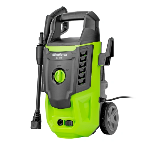 Моечная машина высокого давления АМ-1800, 1800 Вт, 140 бар, 350 л/ч, колесная Сибртех по ценам производителя в Москве с доставкой по всей России