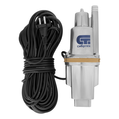 Вибрационный насос СВН300-25, верхний забор, 300 Вт, напор 75 м, 1200 л/ч, кабель 25 м Сибртех по ценам производителя в Москве с доставкой по всей России