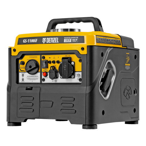 Генератор инверторный GS-1100iF, 1,1 кВт, 230 В, ручной старт DENZEL по ценам производителя в Москве с доставкой по всей России