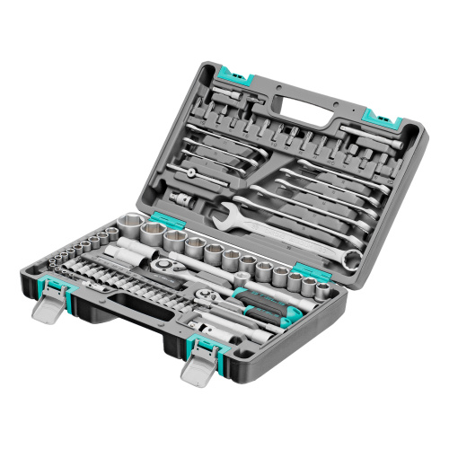 Набор инструментов, 1/2", 1/4", CrV, пластиковый кейс 82 предмета Stels по ценам производителя в Москве с доставкой по всей России