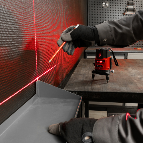 Лазерный уровень CRX-30R, 30 м, красный луч, батарейки, резьба 5/8" MTX по ценам производителя в Москве с доставкой по всей России
