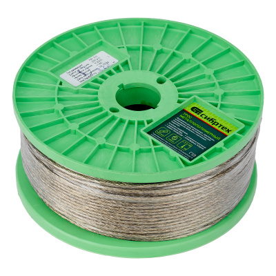 Трос металлополимерный прозрачный ПР-3.0, толщина 3.0 мм, катушка 200 метров Сибртех по ценам производителя в Москве с доставкой по всей России