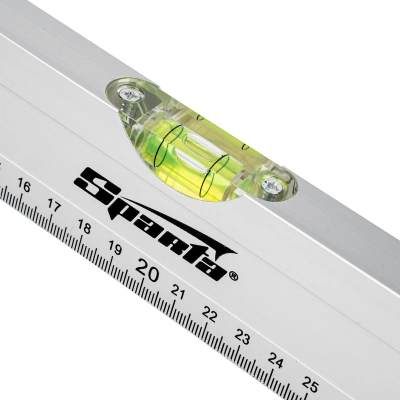 Уровень алюминиевый, 400 мм, 2 глазка, линейка Sparta по ценам производителя в Москве с доставкой по всей России
