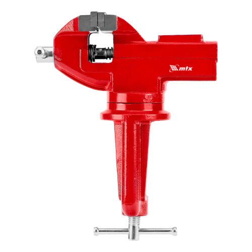 Тиски слесарные, 80 мм, настольные, поворотные, c наковальней MTX по ценам производителя в Москве с доставкой по всей России