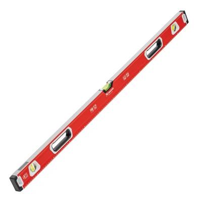 Уровень алюминиевый, магнит, фрезерованный, 3 глазка (1 зеркальный) двухкомпонентные рукоятки, 1200 мм Matrix по ценам производителя в Москве с доставкой по всей России