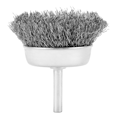 Щетка для дрели, 65 мм, "чашка" со шпилькой, витая проволока Сибртех по ценам производителя в Москве с доставкой по всей России