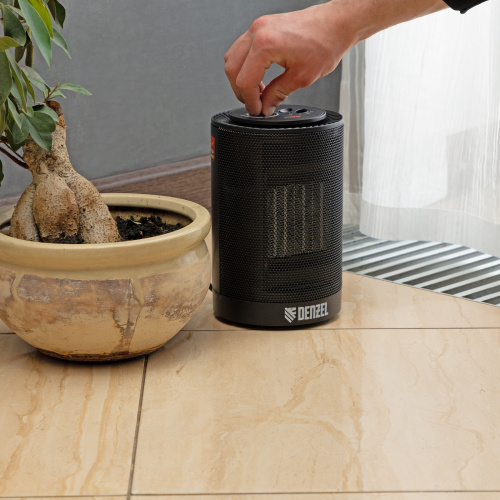 Тепловентилятор керамический DTFC-1200S, вращение, 3 реж., вент., нагрев 600/1200 Вт Denzel по ценам производителя в Москве с доставкой по всей России