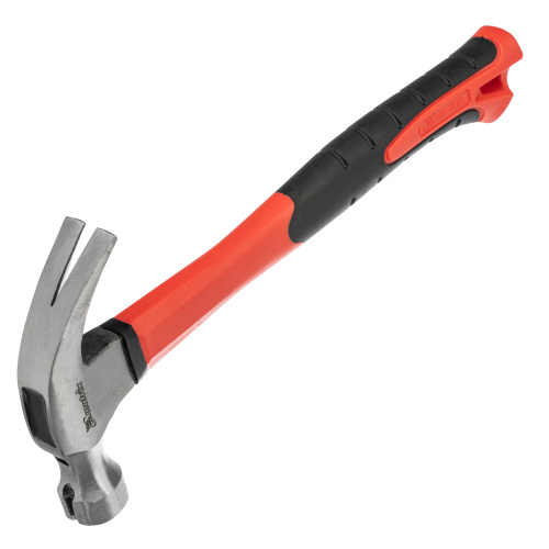 Молоток-гвоздодер optimal, 450 г, боек c магнитом, фибергласовая обрезиненная рукоятка Matrix по ценам производителя в Москве с доставкой по всей России