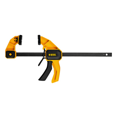 Струбцина F-образная, быстрозажимная, 300 х 80 мм, усиленный нейлоновый корпус Denzel по ценам производителя в Москве с доставкой по всей России