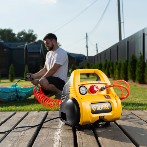 Компрессор воздушный безмасляный РС 1/6-180,1, 1 кВт, 180 л/мин, 6 л Denzel по ценам производителя в Москве с доставкой по всей России