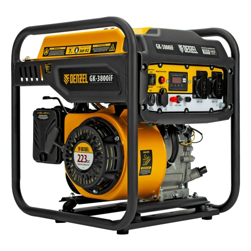 Генератор инверторный GK-3800iF, 3,8 кВт, 230 В, ручной старт DENZEL по ценам производителя в Москве с доставкой по всей России