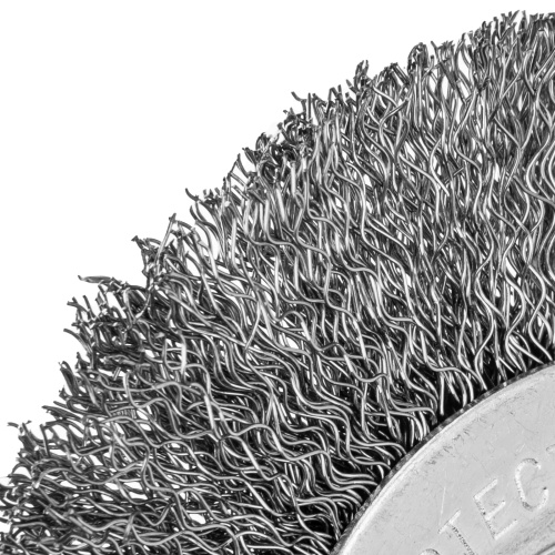 Щетка для УШМ, 100 мм, посадка 22.2 мм, плоская, витая проволока 0.3 мм Сибртех по ценам производителя в Москве с доставкой по всей России