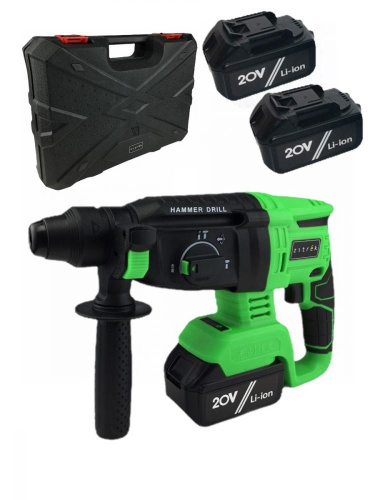 Перфоратор аккумуляторный Zitrek Destroyer Pro (20В, Li-Ion аккумулятор 4 Ач - 2шт, ЗУ, кейс) по ценам производителя в Москве с доставкой по всей России