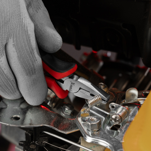 Плоскогубцы Mini, 130 мм, никелированные, авторазжим, двухкомпонентные рукоятки Matrix по ценам производителя в Москве с доставкой по всей России