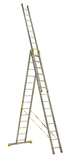 Лестница 3-х секционная алюминиевая 3*14 по ценам производителя в Москве с доставкой по всей России