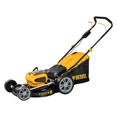 Газонокосилка аккумуляторная бесщеточная RLM450-36, Li-ion, 36 В, 4 Ач, 450 мм, травосборник 40 л Denzel по ценам производителя в Москве с доставкой по всей России