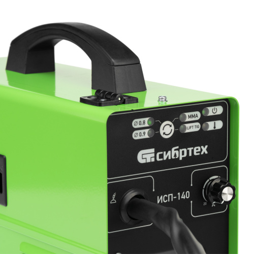 Аппарат инвертор. полуавтомат. сварки ИСП-140, 140 А, ПВ 60% Сибртех по ценам производителя в Москве с доставкой по всей России