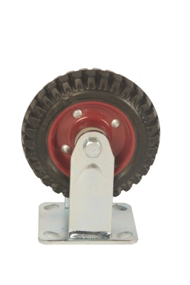 Колесо большегрузное неповоротное PF 160 150 мм резина с протектором (F) по ценам производителя в Москве с доставкой по всей России