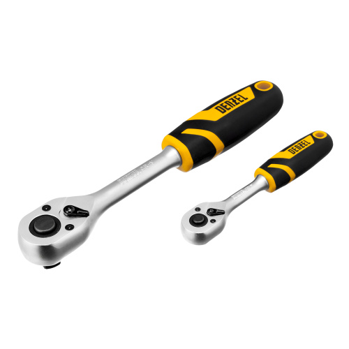 Набор инструментов, 1/2", 1/4", CrV, S2, пластиковый кейс, 82 предмета Denzel по ценам производителя в Москве с доставкой по всей России