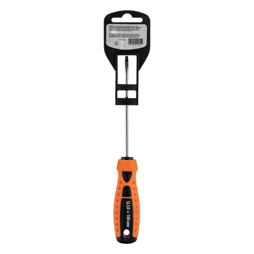 Отвертка "Point", SL3 х 100 мм, CS, двухкомпонентная рукоятка Sparta по ценам производителя в Москве с доставкой по всей России