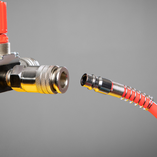 Шланг спиральный воздушный, 10 м, с быстросъемными соединениями Matrix по ценам производителя в Москве с доставкой по всей России