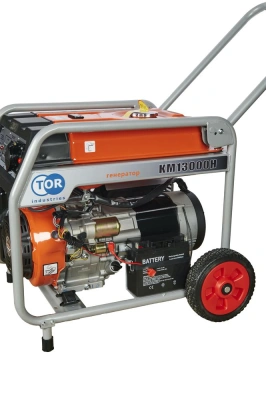 Генератор бензиновый 9,0 кВт 220В 26 л с электростартером и колесами TOR KM13000H по ценам производителя в Москве с доставкой по всей России