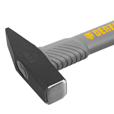 Молоток слесарный, 300 г, кованый, фибергласовая рукоятка c TPR покрытием Denzel по ценам производителя в Москве с доставкой по всей России