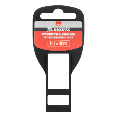 Отвертка Fusion, PH1 х 38 мм, CrV, трехкомпонентная рукоятка "Anti slip" Matrix по ценам производителя в Москве с доставкой по всей России