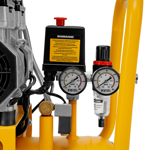 Компрессор безмасляный, малошумный DLS 1500/50, 1500 ВТ, 2x750, 50 л, 260 л/мин Denzel по ценам производителя в Москве с доставкой по всей России