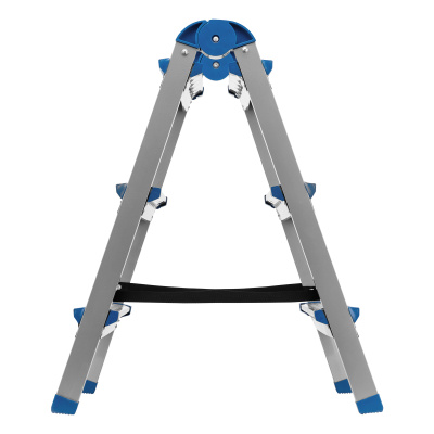 Стремянка двухсторонняя 3 ступени, сталь профиль, стальные ступени, Сибртех по ценам производителя в Москве с доставкой по всей России
