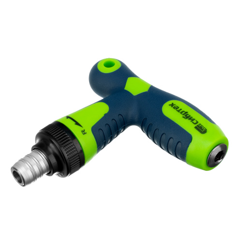 Отвертка реверсивная Т-образная комбинированная PH2/SL6, CrV Сибртех по ценам производителя в Москве с доставкой по всей России