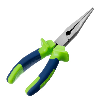 Длинногубцы прямые, 200 мм, двухкомпонентные рукоятки Сибртех по ценам производителя в Москве с доставкой по всей России